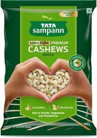 Tata Sampann 100% Pure Premium Cashews, Whole, Crunchy Nuts W320 Cashews