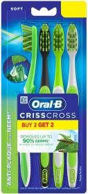 Oral-B Criss Cross Toothbrush with Neem Extracts Soft Toothbrush