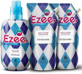 godrej ezee Winterwear Fresh Fragrance Liquid Detergent, (3x1kg) Fresh Liquid Detergent