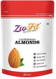 Ziofit Natural California Almonds Raw Dry Fruit High Protein Snack & Super Healthy Nuts Almonds