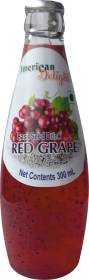 American Delight Basil Seed Drink with Red Grape Flavour