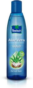 Parachute Advansed Aloe Vera Enriched Coconut Hair Oil GOLD, 5X Aloe Vera, Makes hair Sooperr soft Hair Oil