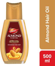 Dabur Almond Hair Oil with Soya Protein and Vitamin E Hair Oil