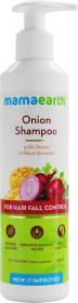 MamaEarth "Onion Hair Fall Shampoo for Hair Growth & Hair Fall Control, with Onion Oil & Plant Keratin 250ml"