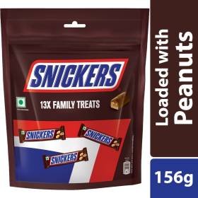 SNICKERS Family Treat Peanut Chocolate Pouch Bars