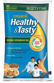 EMAMI Healthy and Tasty Refined Soyabean Oil Pouch