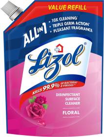Lizol Disinfectant Floor Cleaner Refill Pack Floral