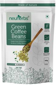 Neuherbs Green Coffee beans for Weight Loss(Unroasted Beans) Instant Coffee