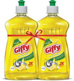 Giffy Lemon and Active Salt Dish Wash Utensil Cleaner, Tough Stain Removal Dish Cleaning Gel
