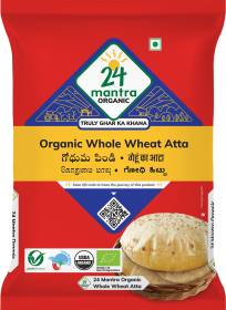 24 mantra ORGANIC Organic Whole Wheat Atta Premium/Gehoon Atta/Godhuma Atta