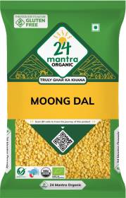 24 mantra ORGANIC Organic Green Moong Dal (Whole)