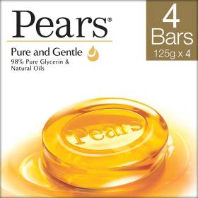 Pears Pure & Gentle, 98% Pure Glycerin and Natural Oils, Bathing Bar