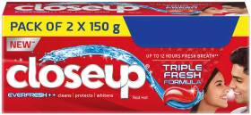 Closeup Everfresh+ Anti-Germ Gel Toothpaste Red Hot Toothpaste