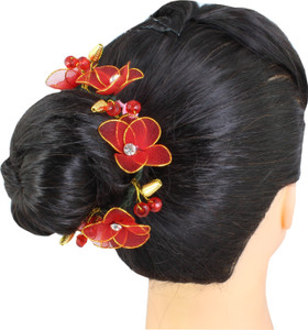 Foreignholics Flower Hair Pins Juda Bun Hair Accessories For Bun