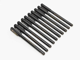 unomax geltron gel pen black