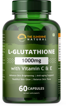 Price History of L-Glutathione Capsules with Vitamin E & C for Healthy Glowing & Brightening Skin