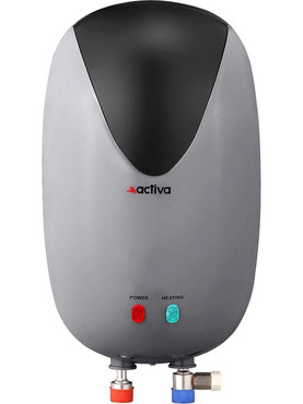 ACTIVA 3 L Instant Water Geyser (3 KVA Special Anti Rust Coated SS Tank, Full Abs Body 5 Years Warranty Black, Grey) Grey