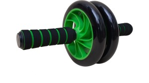 De Jure Fitness Green Ab Roller Foam Handle Ab Exerciser