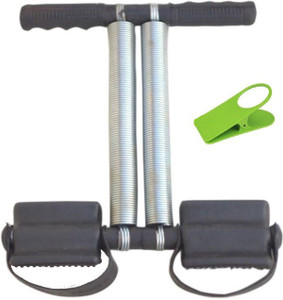 Tummy Trimmer Black Double Spring Resistance Tube Body Waist fitness Machine Ab Exerciser