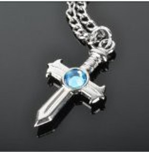 yamasaki Fairy Tail Gray Fullbuster Cross Necklace Cosplay Blue, Free -  Fairy Tail Gray Fullbuster Cross Necklace Cosplay Blue, Free . Buy Action  Figures toys in India. shop for yamasaki products in India. | Flipkart.com
