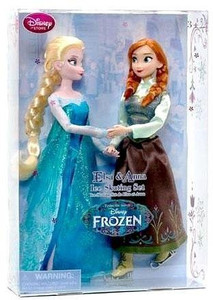 DISNEY Frozen 11 Inch Doll Set Elsa Anna Ice Skating Set