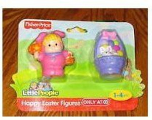 FISHER PRICE Little People Easter Set Purple Easter Basket