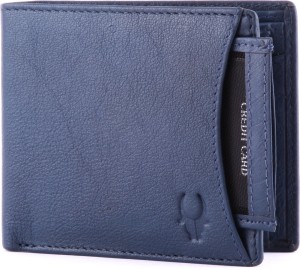 WildHorn Men Formal Blue Genuine Leather Wallet