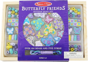 MELISSA DOUG Butterfly Friends Wooden Bead Set Butterfly
