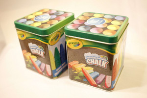 hallmark crayola washable sidewalk chalk metal tin box best price in