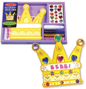 Melissa Doug Decorate Your Own Wooden Crown Name Plaque Best Price