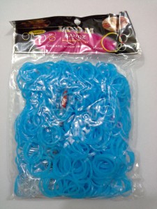 shatchi 600 jelly blue loom band refill art craft kit toys with s clips & hook, special gift for birthday,anniversary,festival