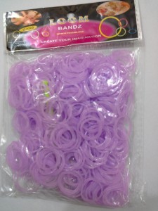 shatchi 600 jelly purple loom band refill art craft kit toys with s clips & hook, special gift for birthday,anniversary,festival
