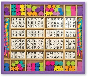 MELISSA DOUG Wooden Stringing Beads Wooden Stringing Beads