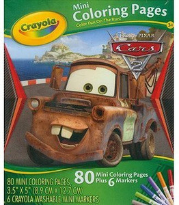 Crayola Mini Coloring Pages - Disney Cars Race 'O Rama