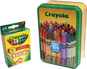 crayola large storage tin and box of crayola crayons best price in