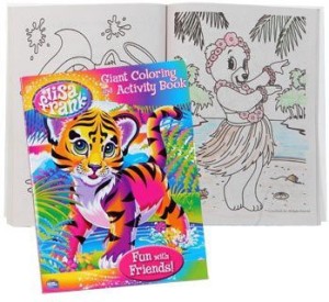 Lisa Frank Jumbo Coloring & Activity Book ~ Best Buds