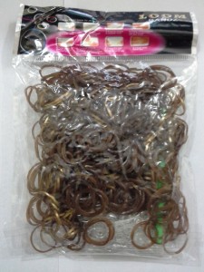 shatchi 600 metallic brown loom band refill kit kids toys arts crafts toys with s clips & hook, gift for birthday, anniversary, festival