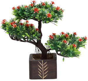 Random Bonsai Wild Artificial Plant with Pot 23 cm, Multicolor