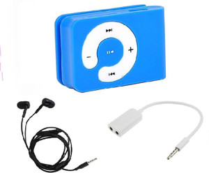 Microvelox Combo pack of mp3 player small + earphone + audio spilter MP3 Player