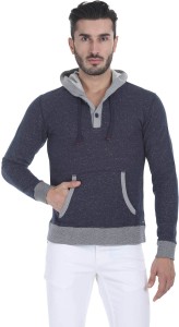 Zobello Full Sleeve Self Design Men's Sweatshirt