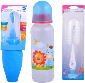 Mommas Baby Combo Of 3 Pcs Bottle Cereal Feeder 180ml Feeding