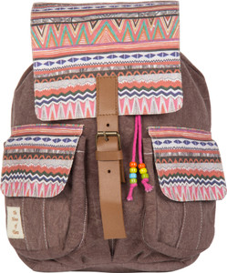 The House of Tara Printed Canvas 038 20 L Medium Backpack