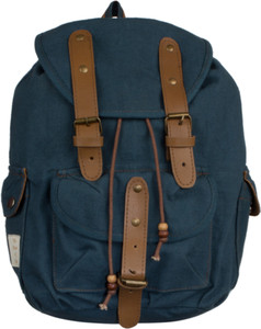 The House of Tara Leather Accented Canvas 16 L Medium Backpack