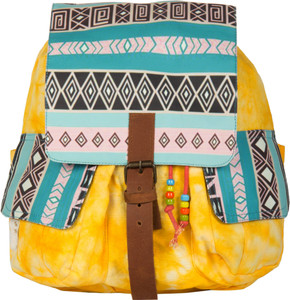 The House of Tara Printed Canvas 050 20 L Medium Backpack