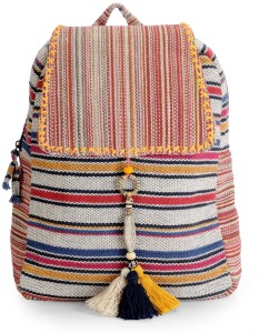 The House of Tara Stylish Handloom Fabric 10 L Backpack