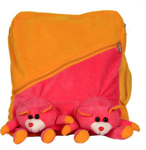 Pandora Kids School Bag - Double Face Bag (Yellow - Pink Color) 12 L Backpack