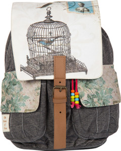 The House of Tara Printed Canvas 046 20 L Medium Backpack
