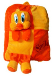 Motherland Multicolor Tweety Smiley Kids Bag 14 L Backpack