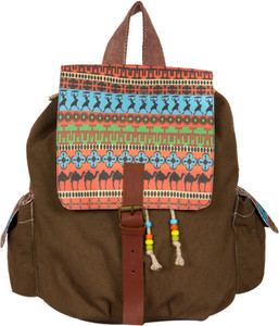 The House of Tara Printed Canvas 034 20 L Medium Backpack