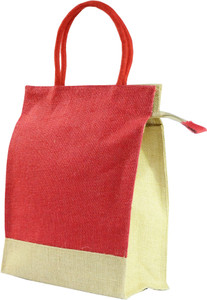 Ashvah Red Jute Lunch Bag
